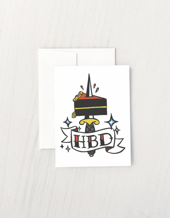 HBD Cake Card