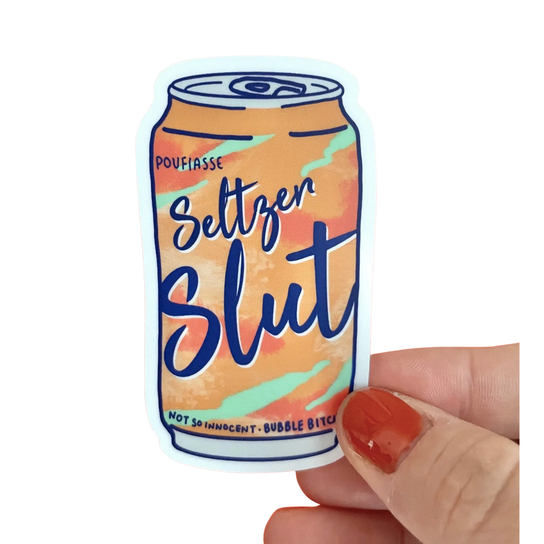 Seltzer Slut LaCroix Inspired Weatherproof Sticker