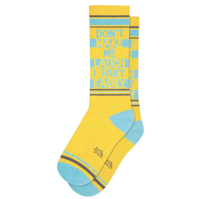 Don't Make Me Laugh I Fart Easily Gym Socks
