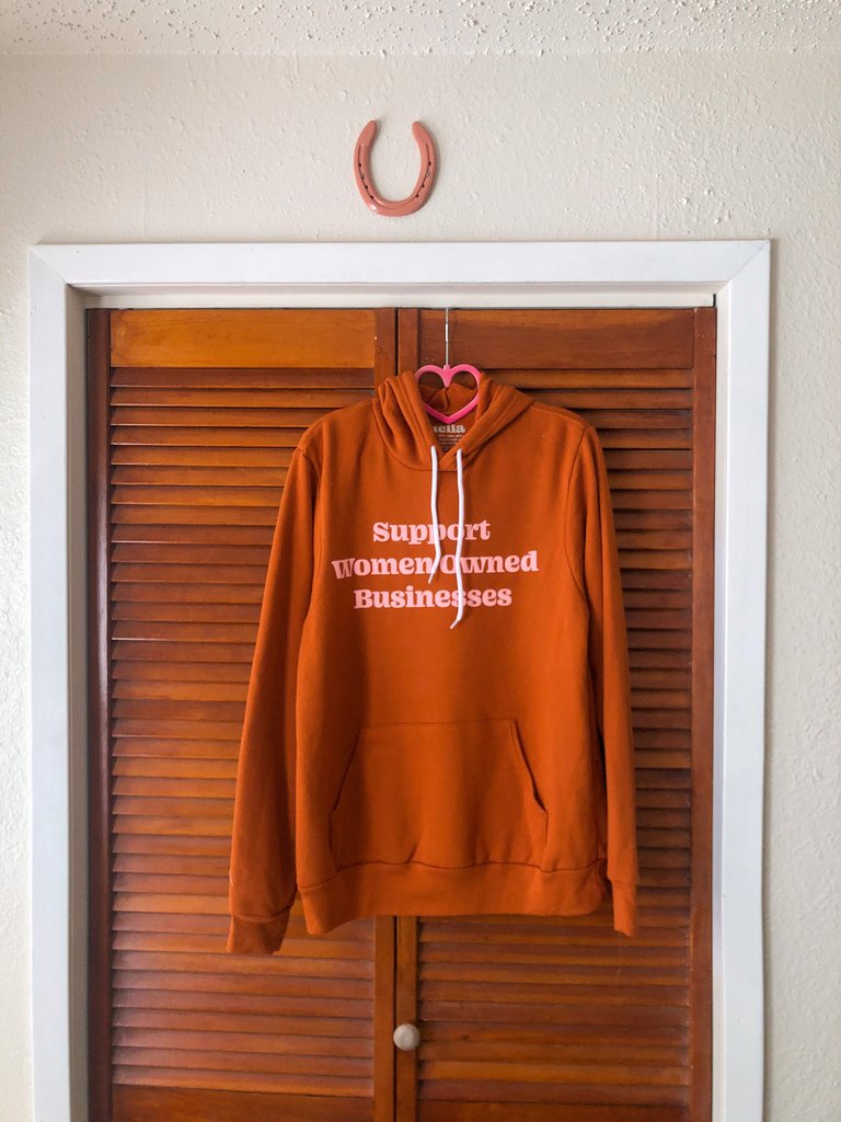 Support Women Owned Businesses Hoodie - Autumn
