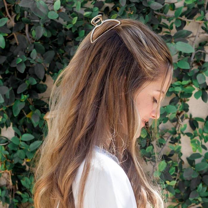 Blush with Mauve Beaded Metal Bobby Pins