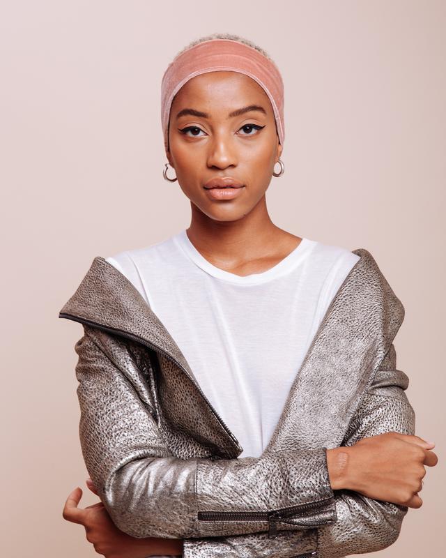 Velvet Blush Pink Headband