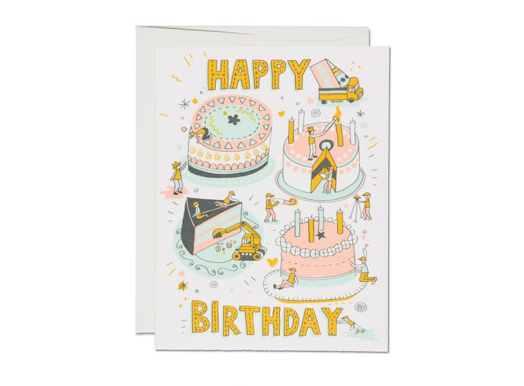 Builders Happy Birthday Greeting Card