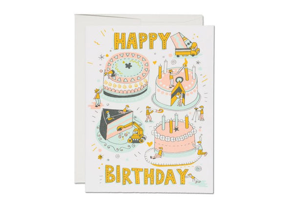 Builders Happy Birthday Greeting Card