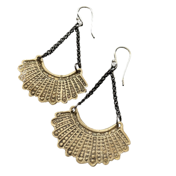 Dissent Earrings with Chain