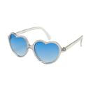 Kid's Heart Shaped Sunglasses - Glitter Rim / Colored Lens