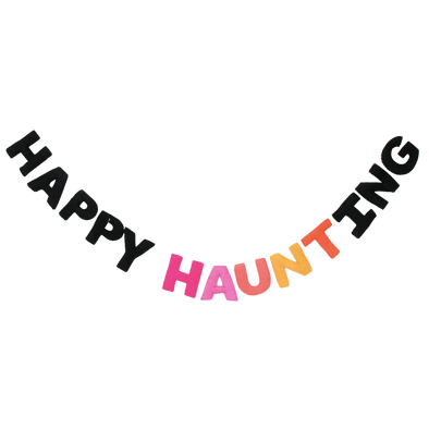 Happy Haunting Halloween Felt Garland