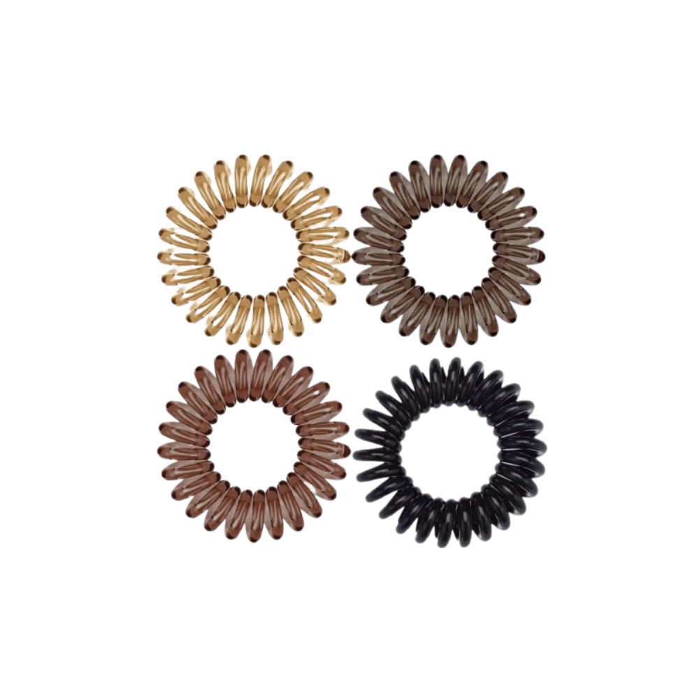 Brunette Hair Coils- Set of 4