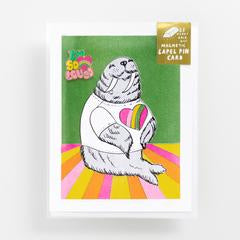 I'm So Loved Walrus Lapel Pin Card