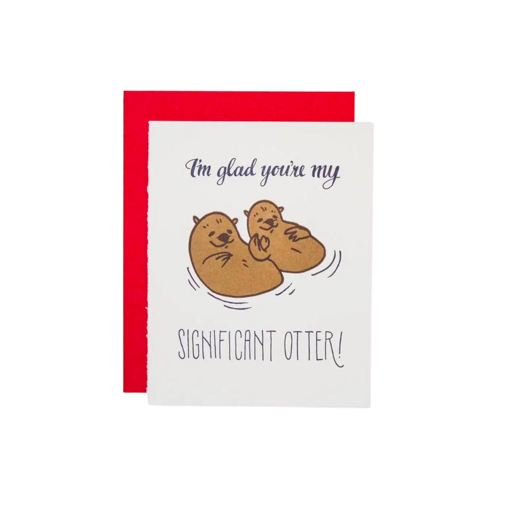 I'm Glad You're My Significant Otter Card