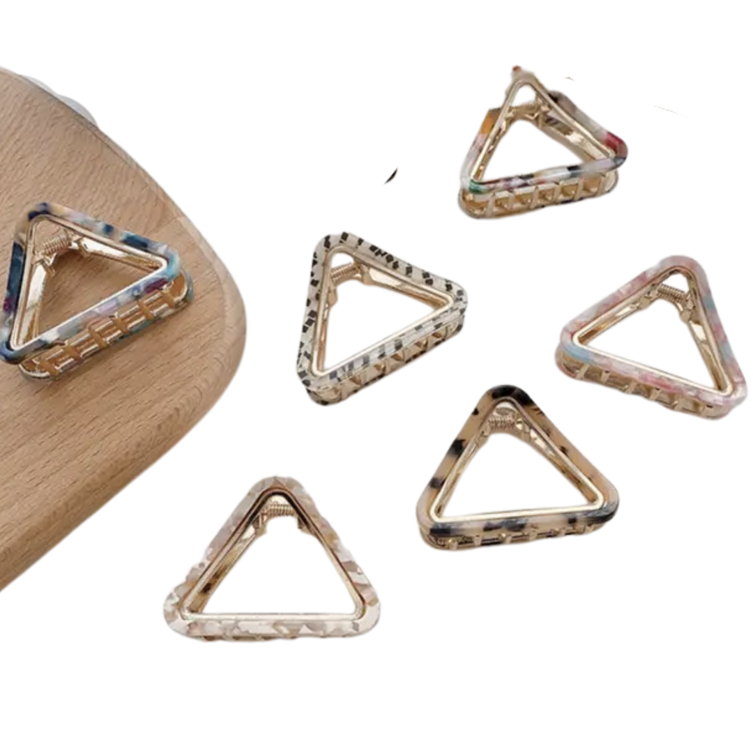 Triangle Gold Adorable Hair Clip (DAYA)