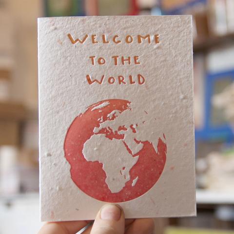 Welcome to the World Plantable Card