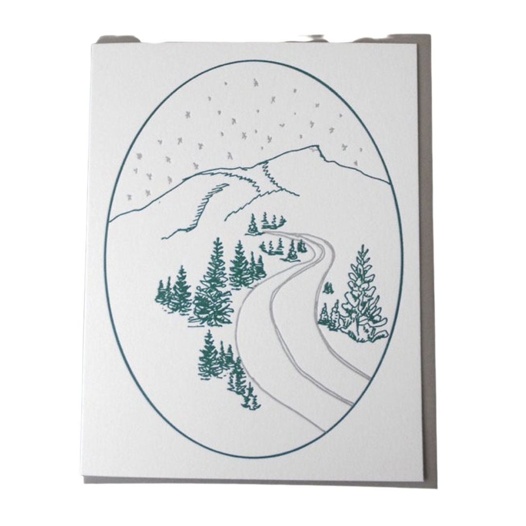 Winter in Vermont Letterpress Card