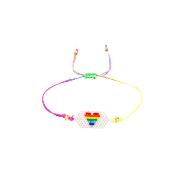 Rainbow Heart Kid's Bracelet