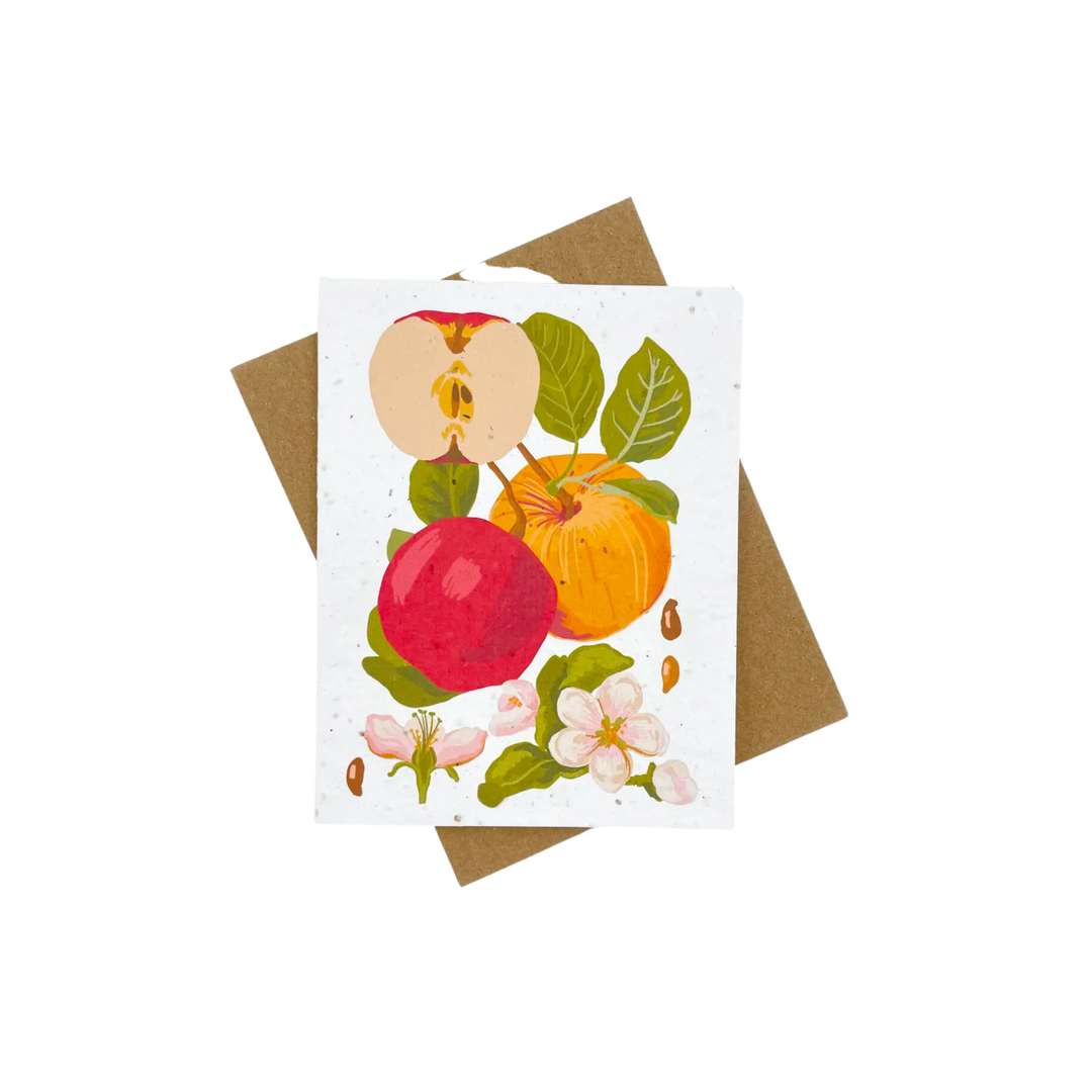 Apple Botanical Plantable Card