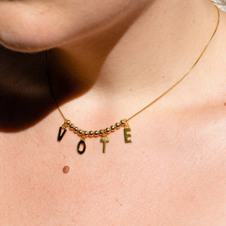 Adjustable VOTE Necklace