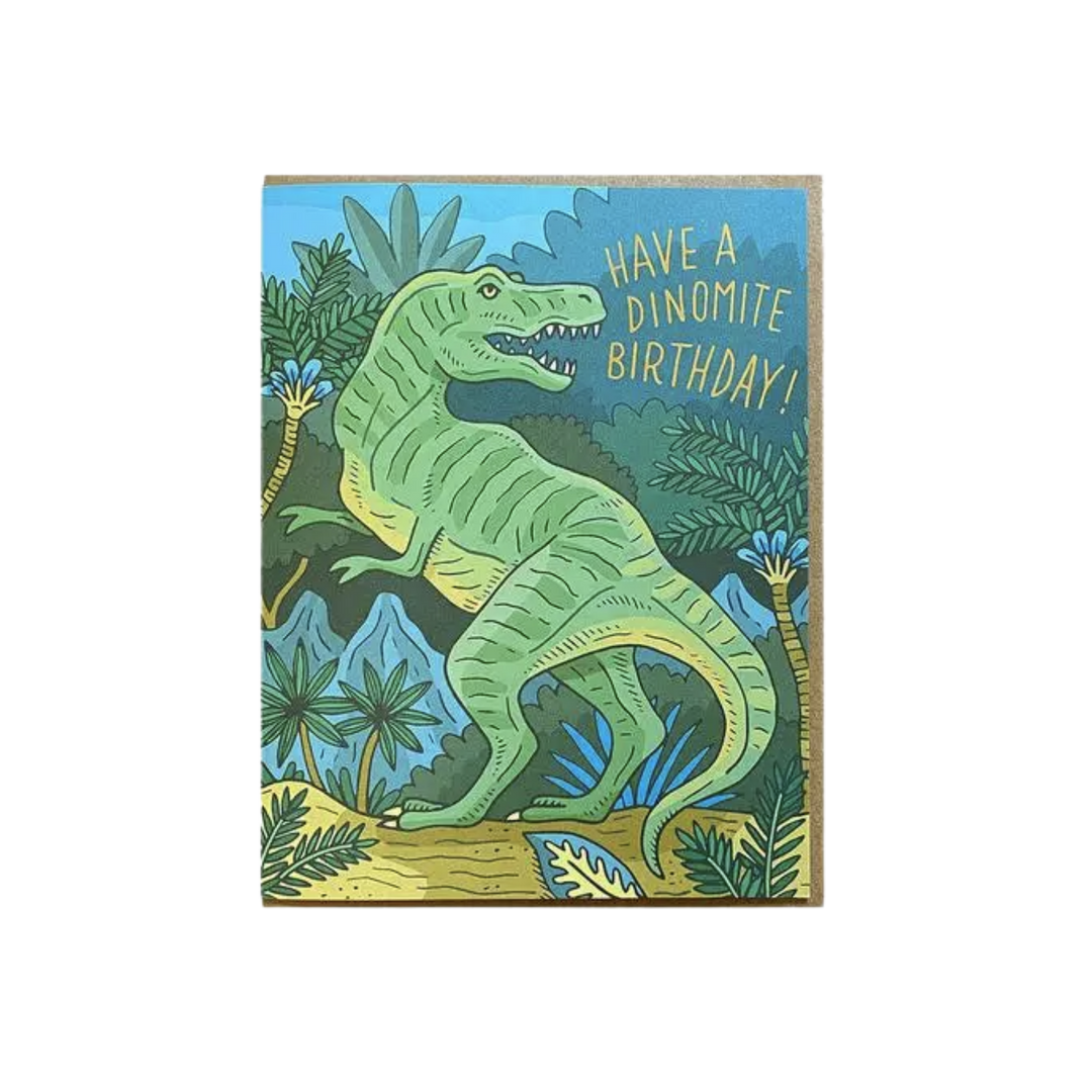 Dinomite Birthday Card
