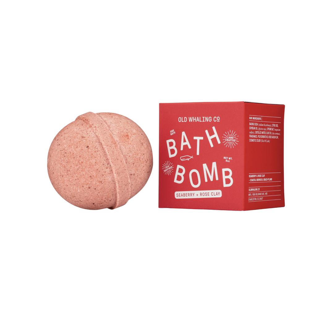 Seaberry + Rose Clay Bath Bomb
