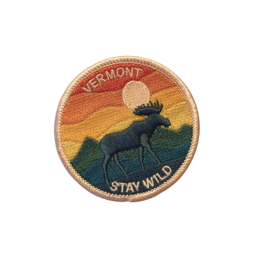 Stay Wild Vermont Stick-On Patch