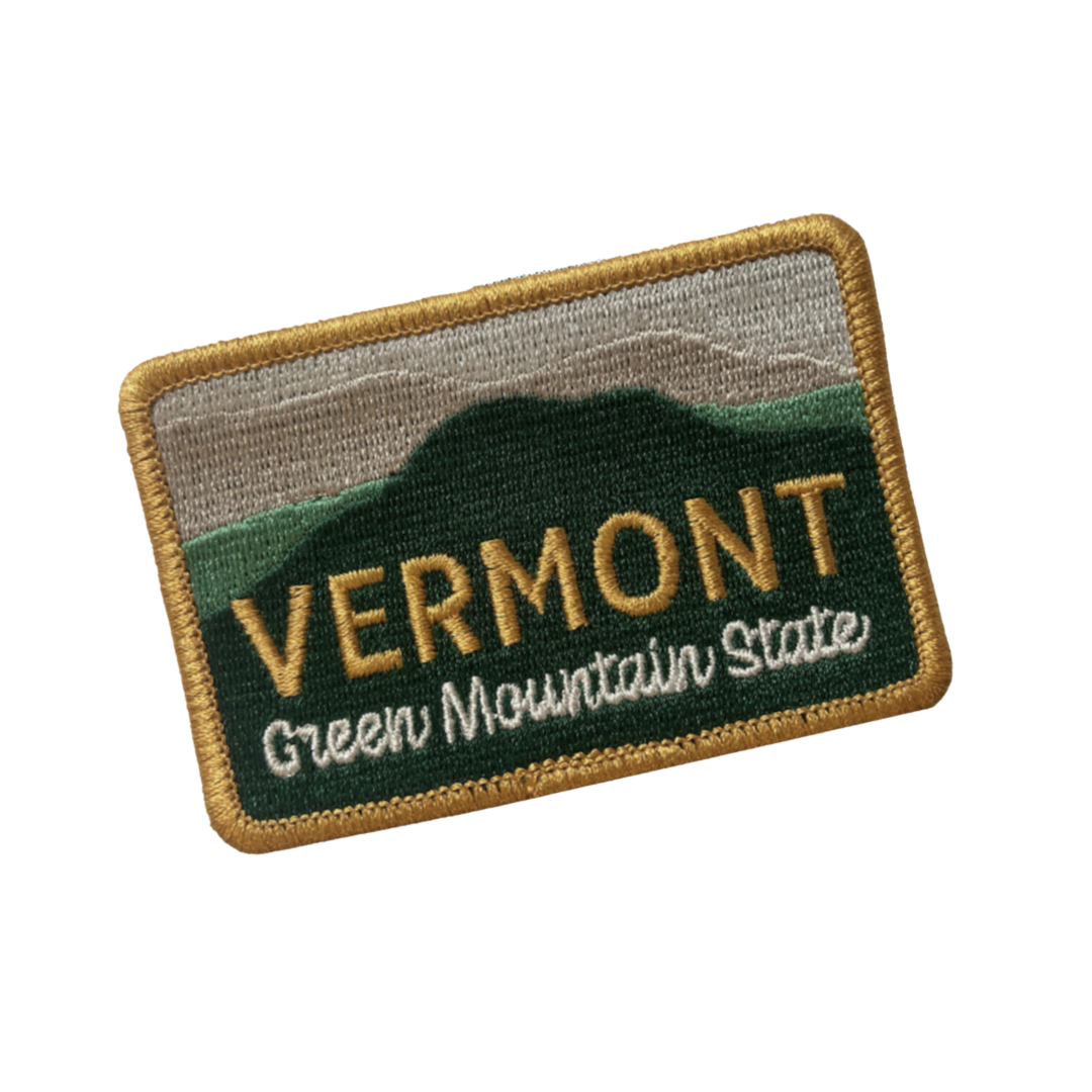 Vermont Green Mountain State Stick-On Patch