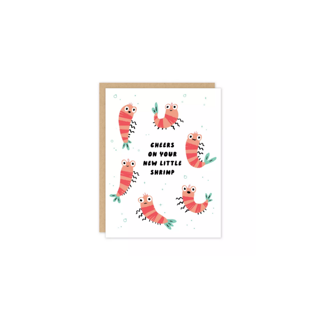 Baby Shrimp Expecting Greeting Card