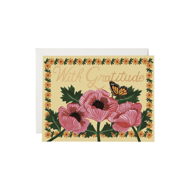 With Gratitude Poppies - Boxed Set of 8