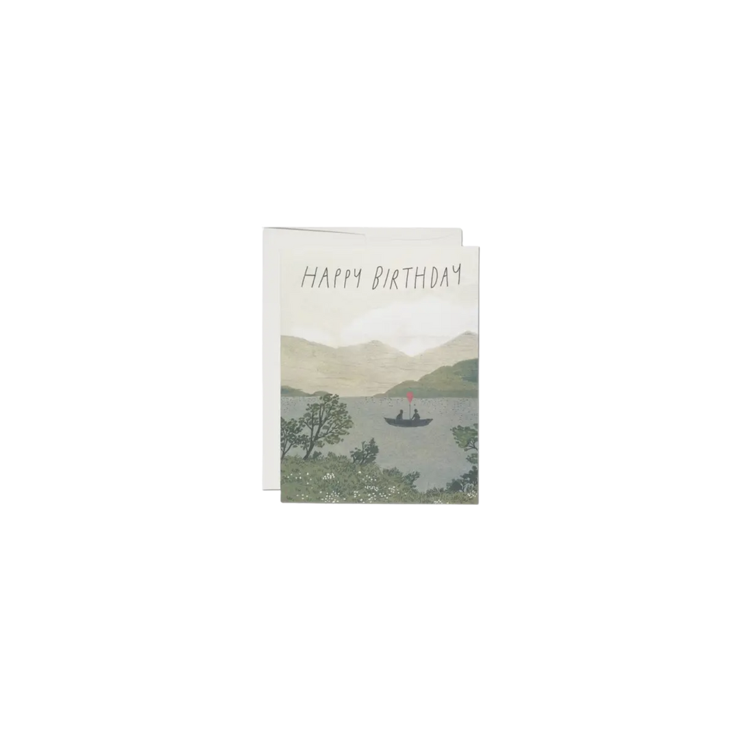 Canoe Birthday Greeting Card