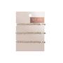 Blush with Mauve Beaded Metal Bobby Pins