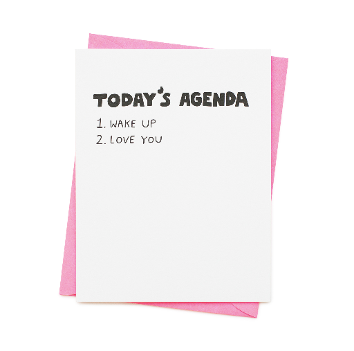 Today's Agenda Card