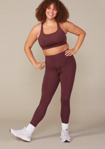 Compressive High-Rise Legging in Cocoa