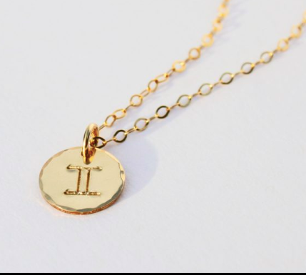 Zodiac Charm Gold Filled Necklace