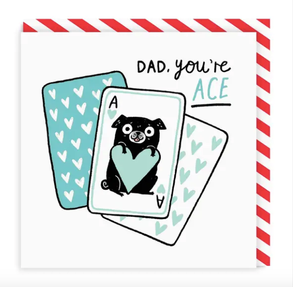 Dad You're Ace Square Greeting Card