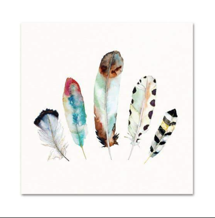 5 Feathers #9 Art Print