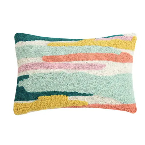 Abstract Fields Hook Pillow