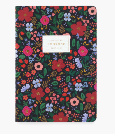 Wild Rose Stitched Notebook Set
