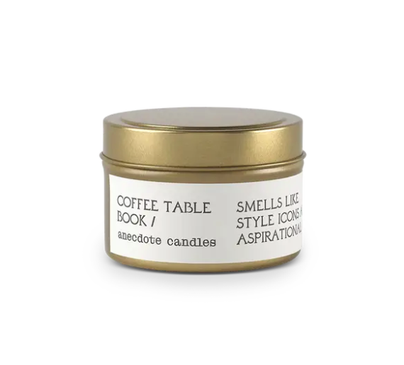 Coffee Table Book (Vetiver & Grapefruit) Travel Tin Candle