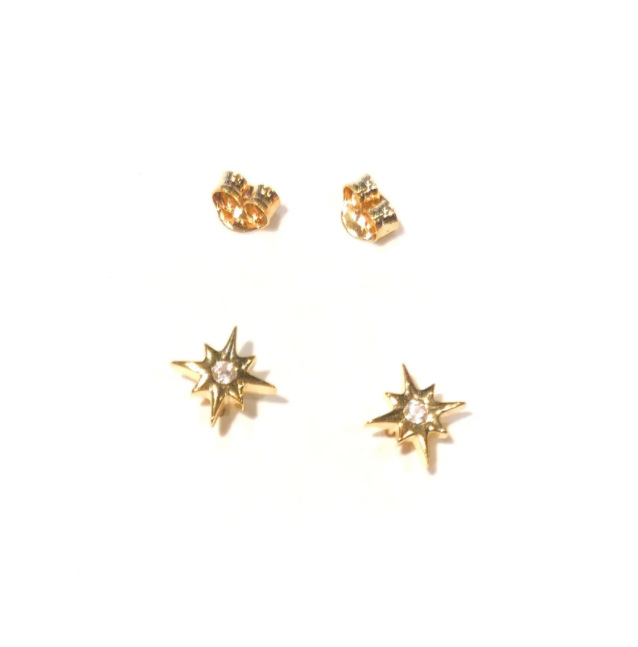 Mini Crystal Star Studs