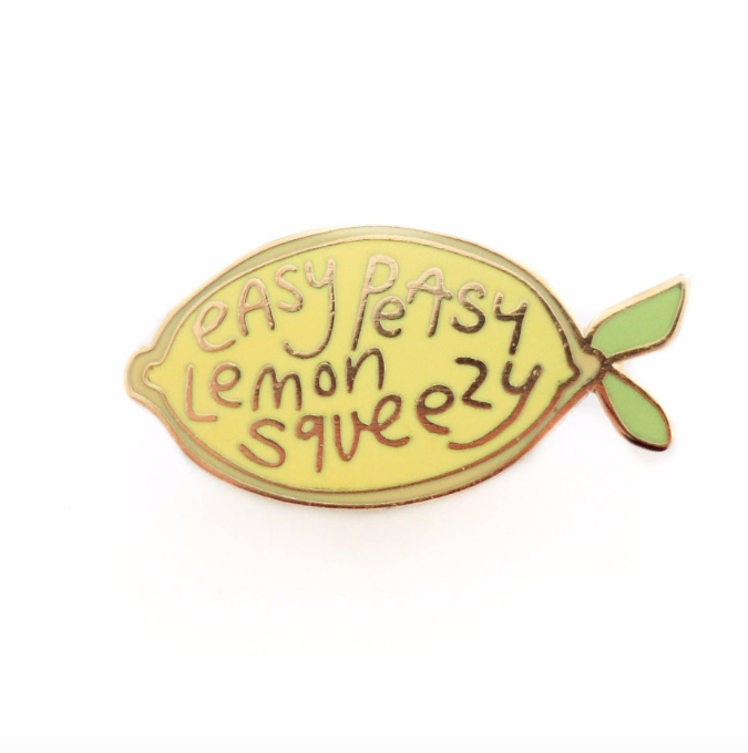 Easy Peasy Enamel Pin