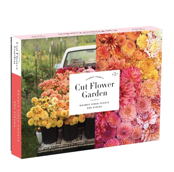 Floret Farm's Cut Flower Garden 2-sided 500 Piece Jigsaw Puzzle