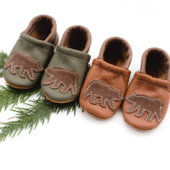 Moss Bear Baby Shoes