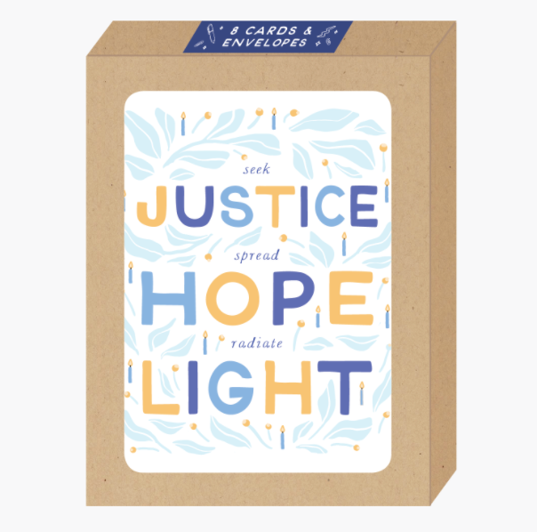 Boxed Justice Hanukkah Holiday Cards