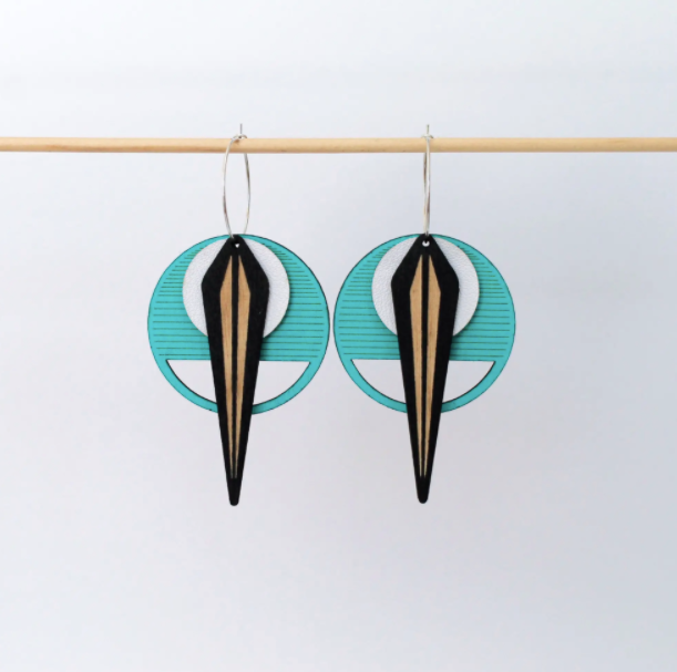 La Naja Earrings in Turquoise