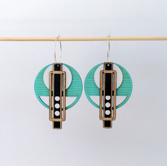 Wright Earrings in Turquoise