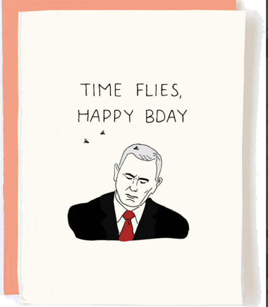 Time Flies Happy  Birthday Card
