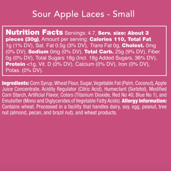 Sour Apple Laces