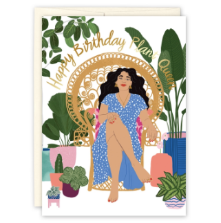 Plant Queen Birthday Card