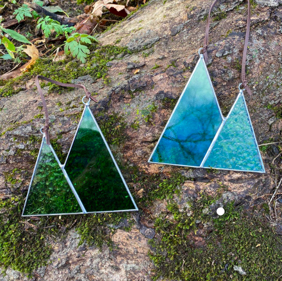 Mini Mountains Stained Glass Sun Catcher