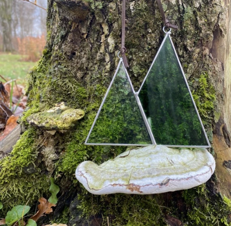 Mini Mountains Stained Glass Sun Catcher