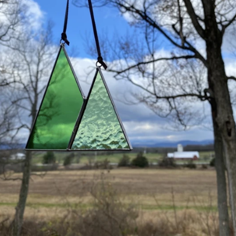 Mini Mountains Stained Glass Sun Catcher