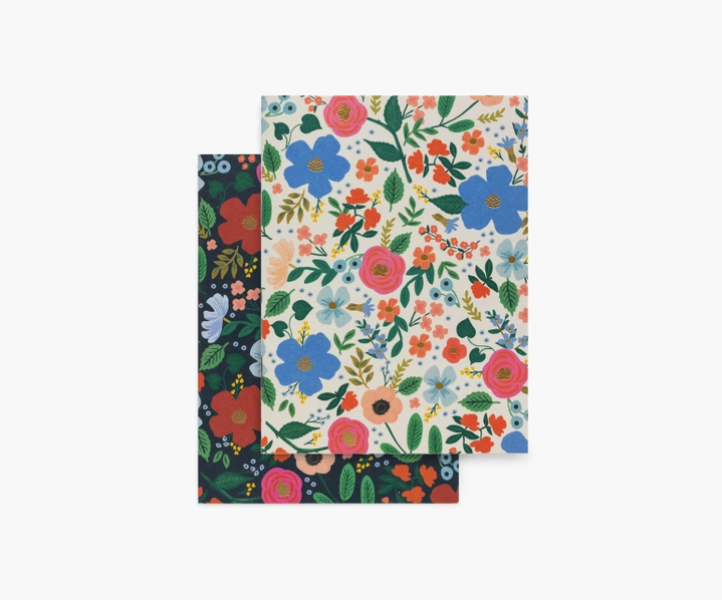 Wild Rose Pair of Pocket Notebooks